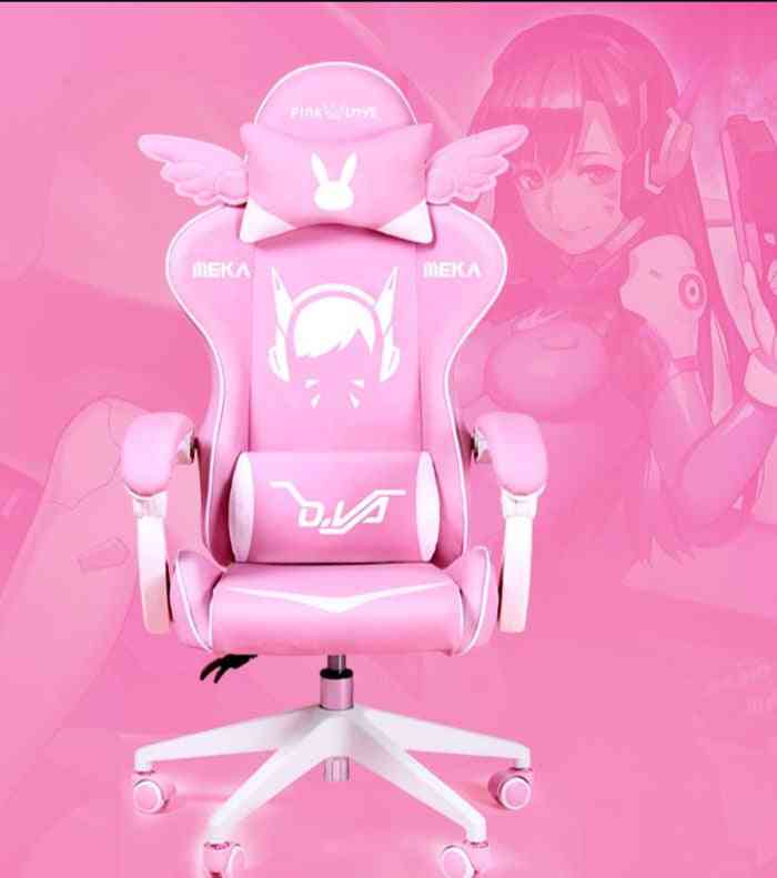 Pink Color Computer Gaming Chair