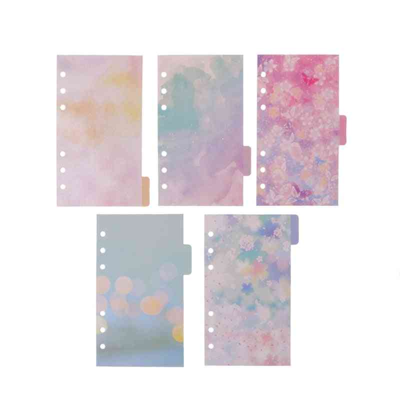 Flower Dividers For Notebook Planner A6 Inner Page