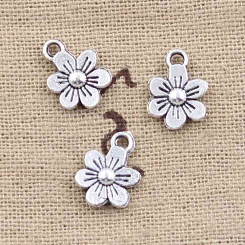 Double Sided Flower Plated Pendants