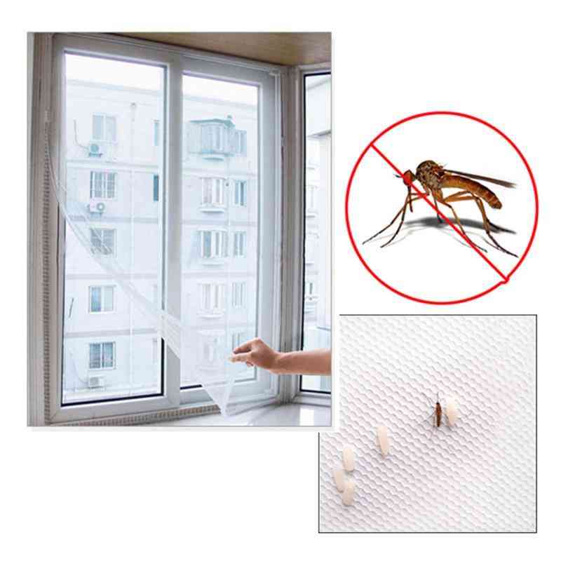 Indoor Insect Fly Mosquito Net, Screen Curtain Mesh Bug Protection With Tape