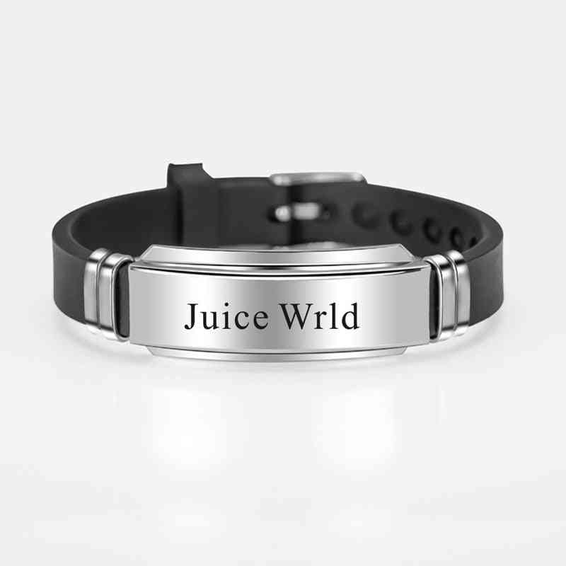 Stainless Steel Silicone Bracelet / Bangles