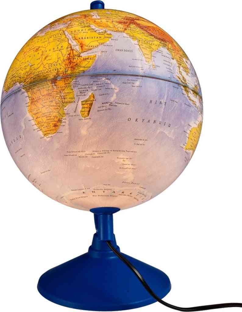 Illuminated Physical Political Map Globe