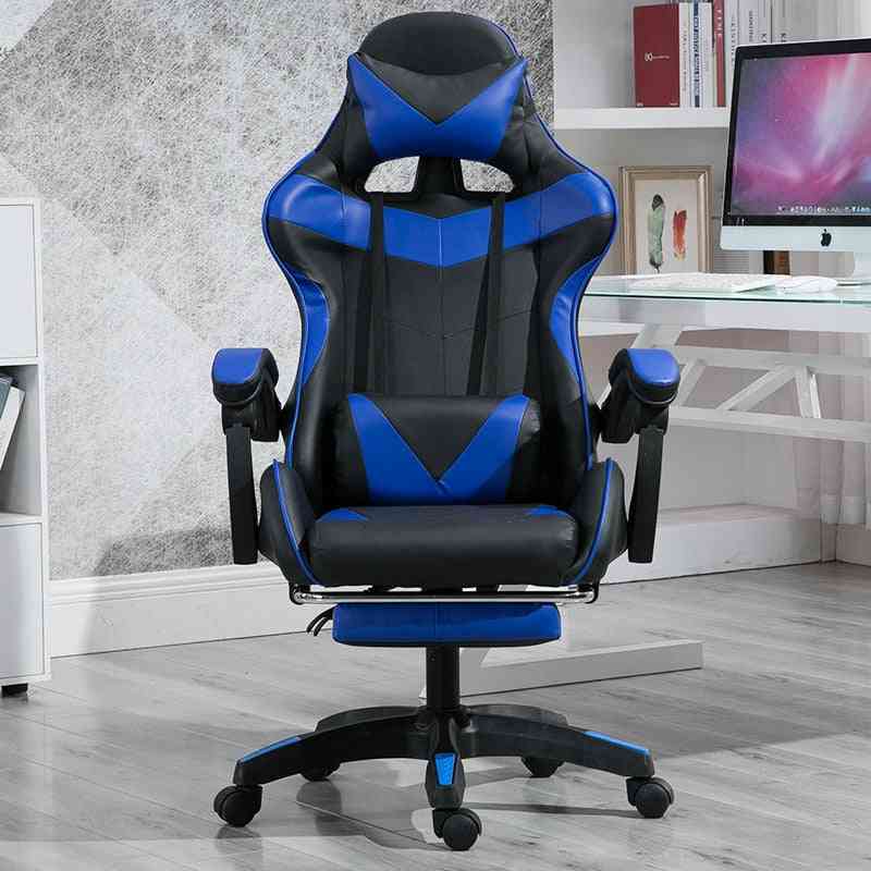 Ergonomic Lift And Swivel Function Adjustable Footrest Gaming Chair