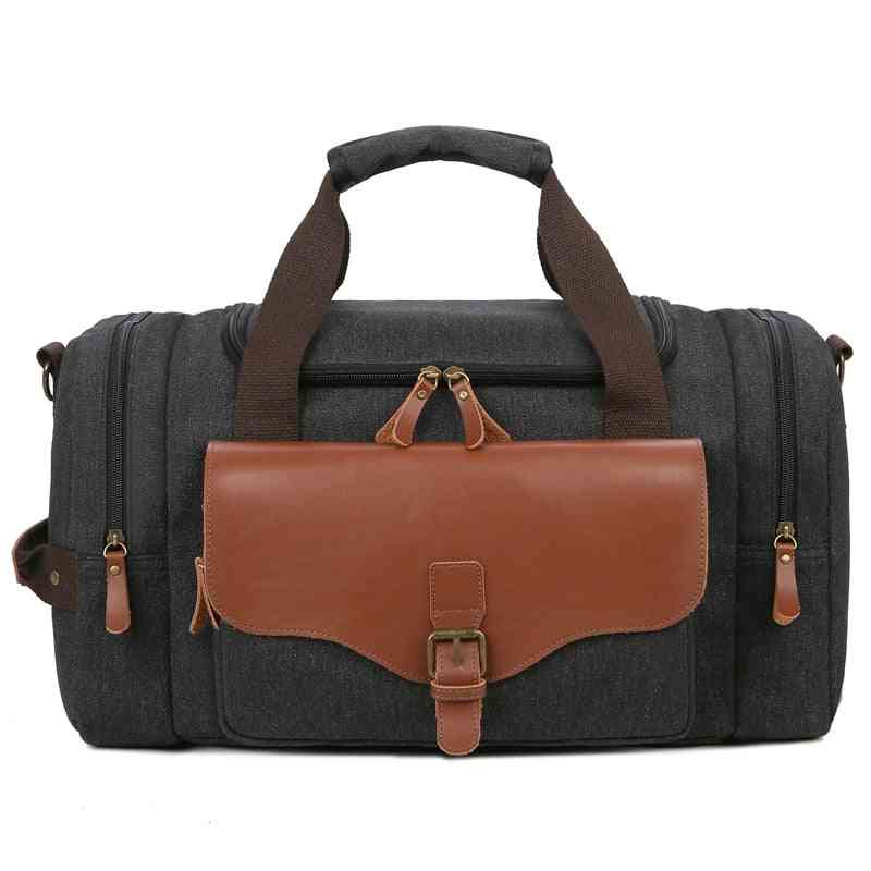 Men Large Capacity Weekend Bag, Leather Bags