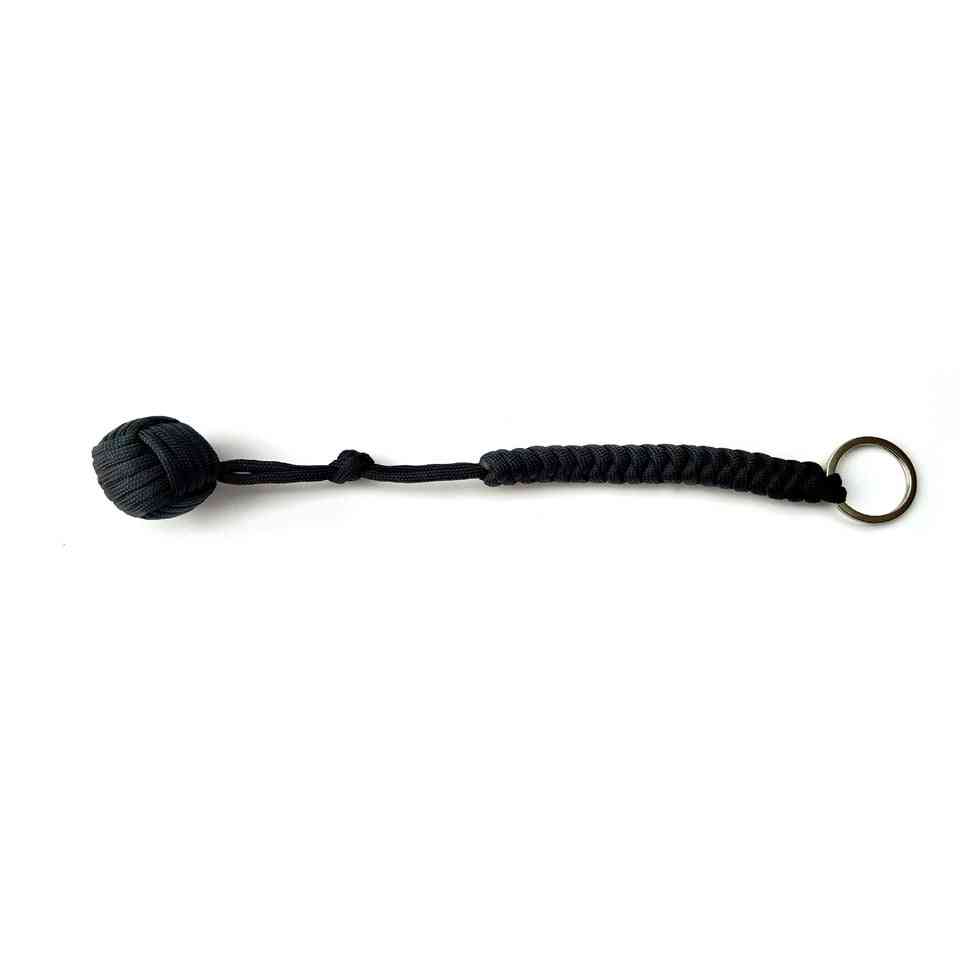 Outdoor Security Protection Black Monkey Fist Steel Ball For Girl