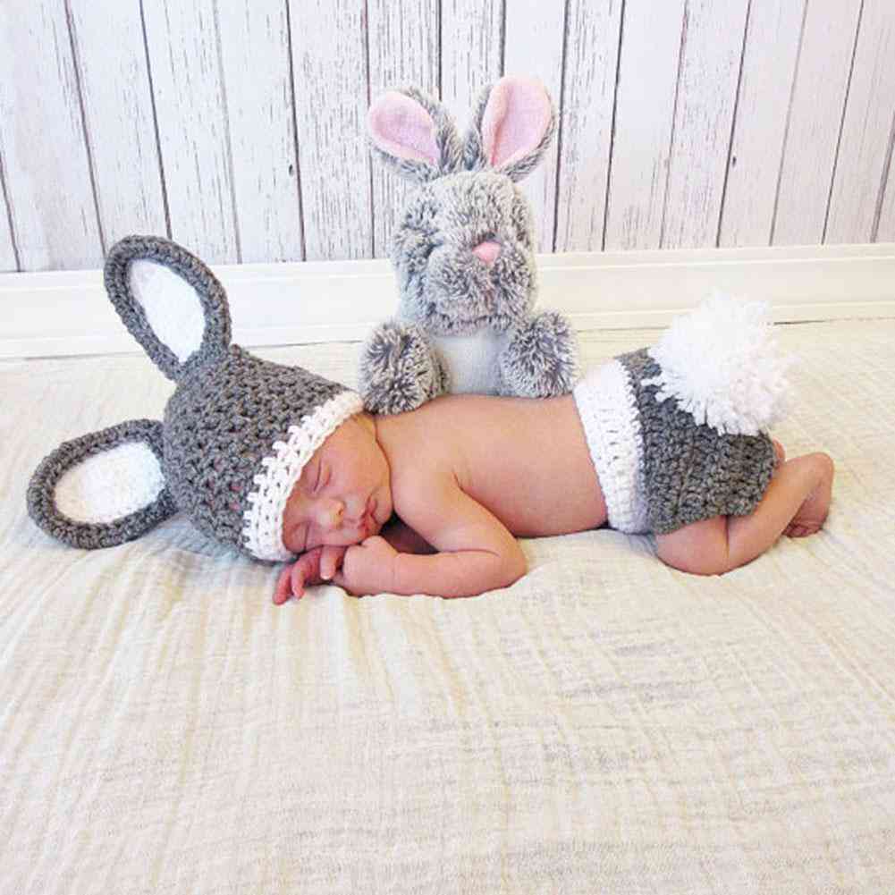 Photography Props- Handmade Baby Rabbit, Shaped Crochet