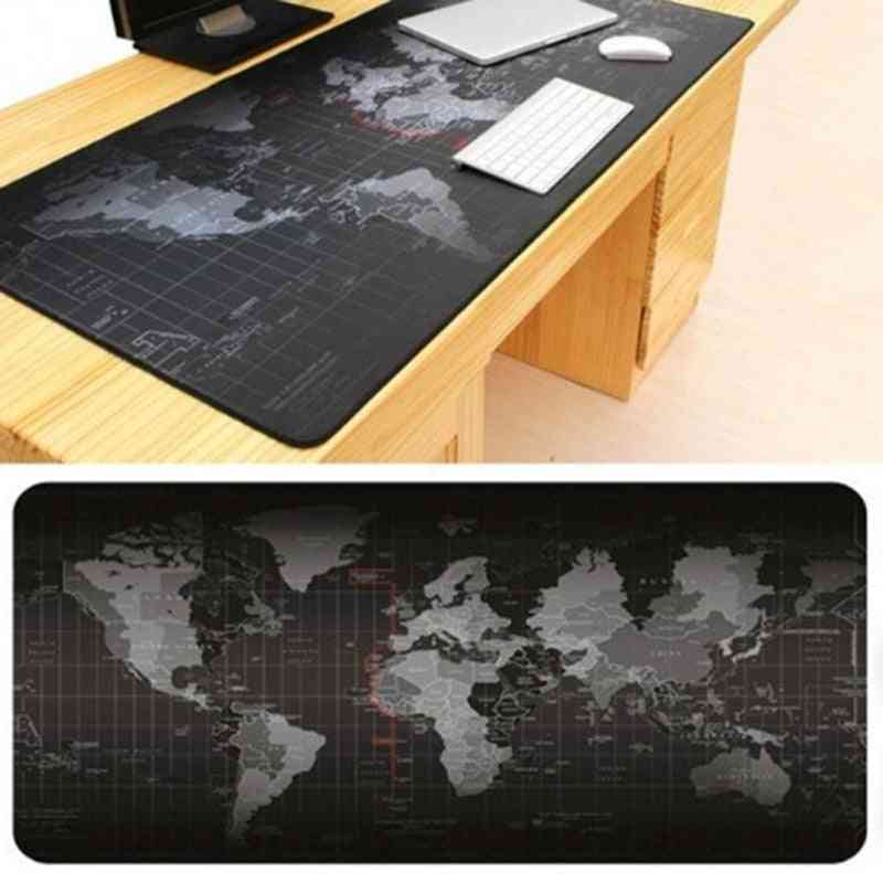 World Map Large Gaming Mouse Pad