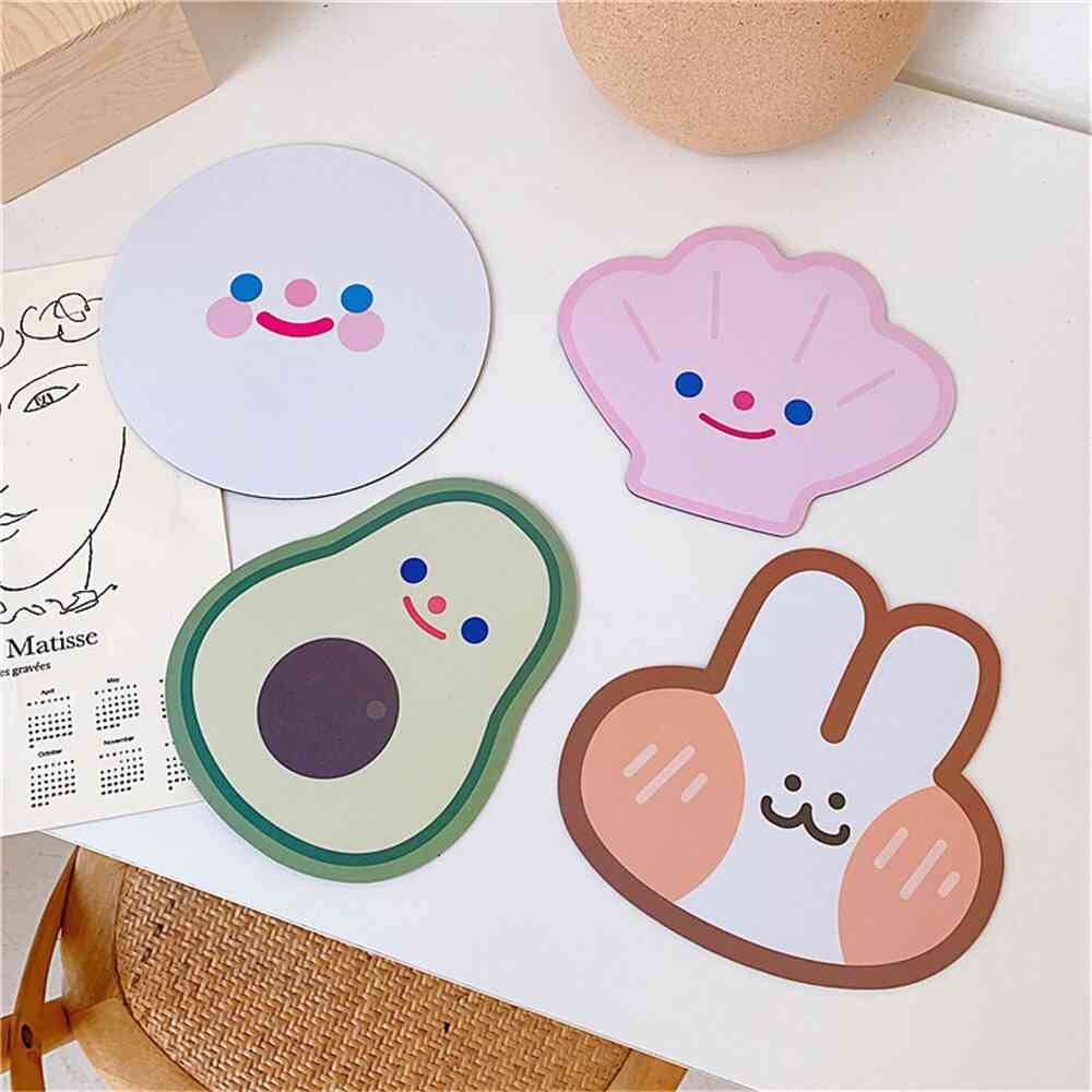 Cute Smile Cloud, Avocado Pattern Mouse Pad