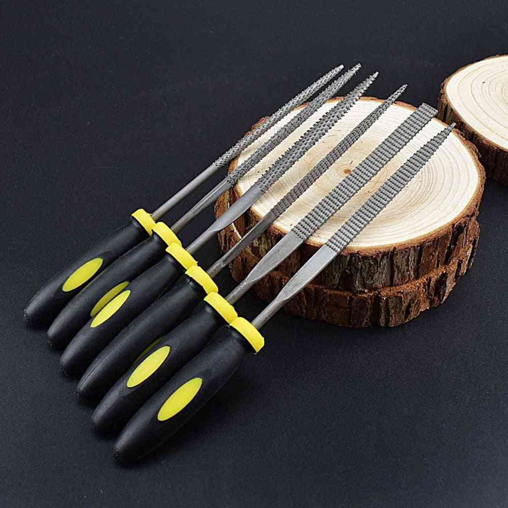Mini Metal Rasp Needle Files Set Wood Carving Tools