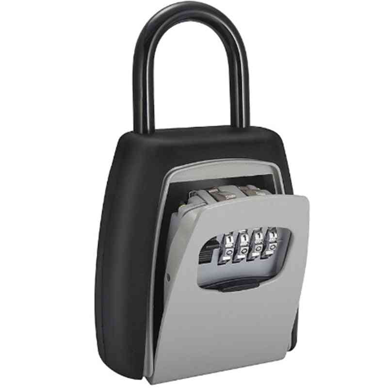 Password Key Box Grey Four-digit Lock Padlock
