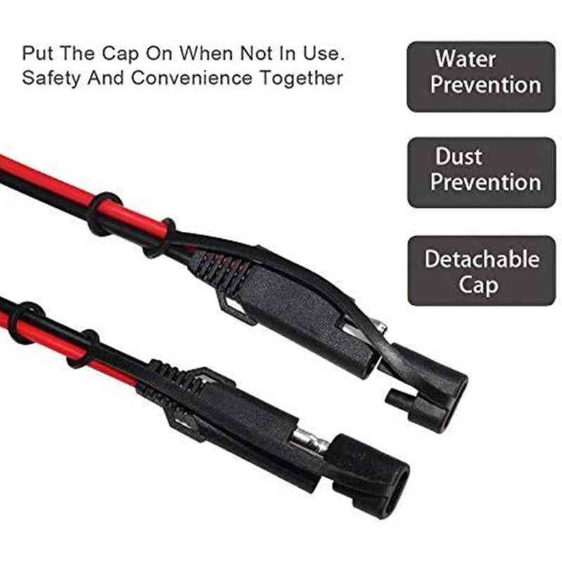 Car Battery- Terminal Connector, Bullet-to-battery, Alligator Clip Cord