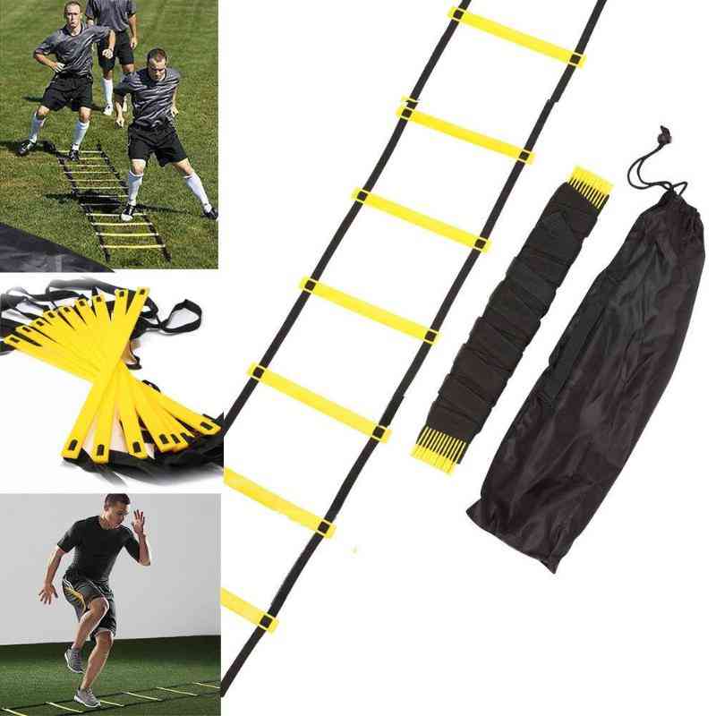 Sangles en nylon échelles d'entraînement échelle de vitesse d'agilité escaliers pour le football.