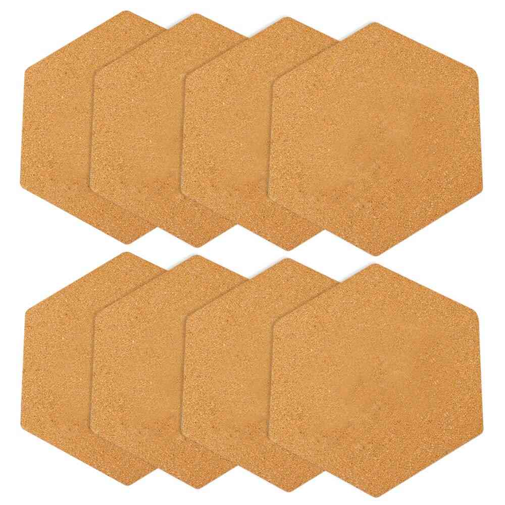 Self-adhesive Hexagonal Cork Wall Bulletin Memo Display Board