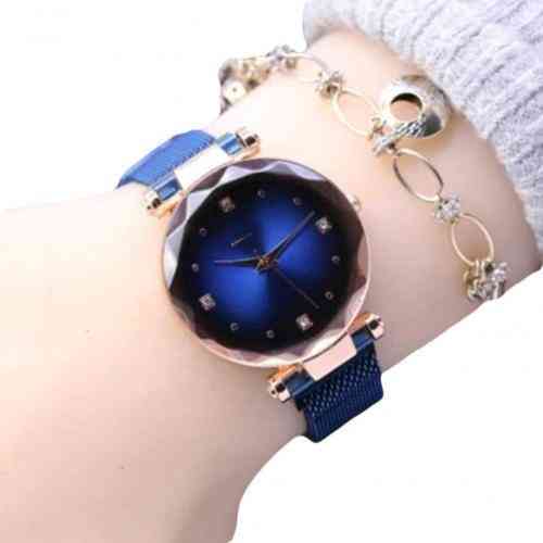 Casual Round Starry Sky Ladies Watch