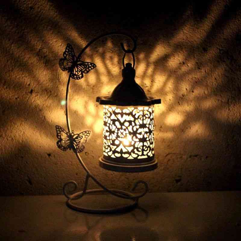 Elegant Rattan Butterfly Hanging Night Light
