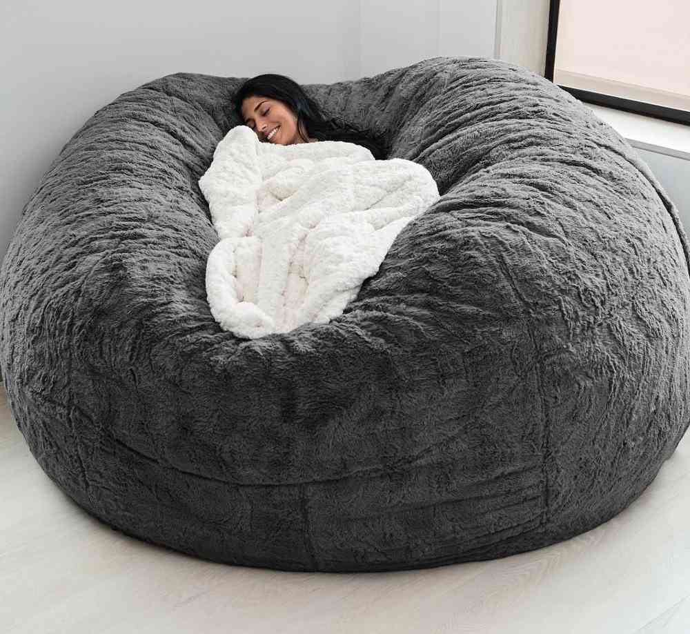 Giant Fur Bean Bag Bed Cover