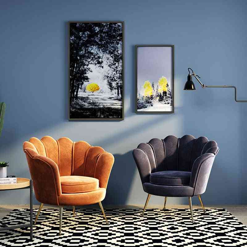 Nordic Luxury Living Room Chairs Single Sofa