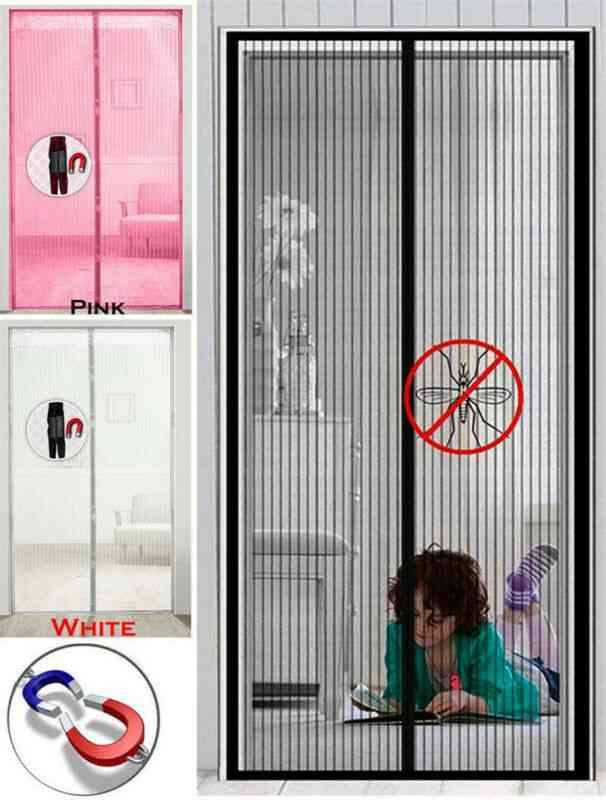 Anti Mosquito Magnetic Insect Door Net Screen, Bug Fly Curtain Guard