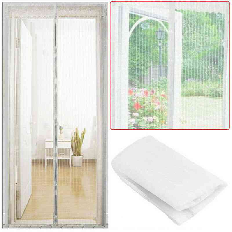 Anti Mosquito Magnetic Insect Door Net Screen, Bug Fly Curtain Guard