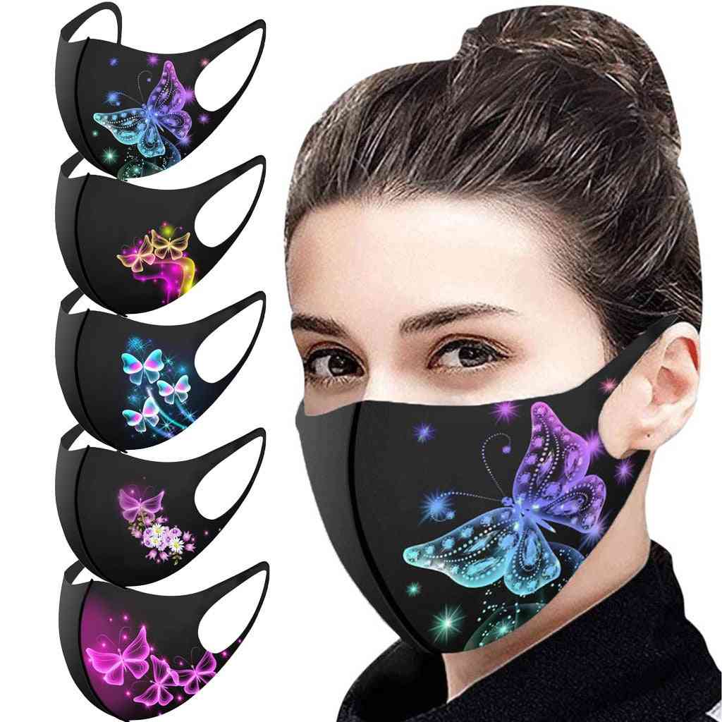 Butterfly Print Mouth Mask Washable