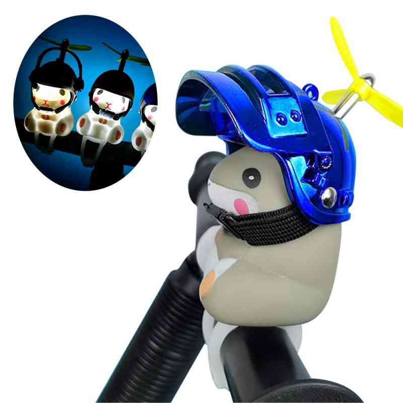 Bicycle Motor Safety Horn, Turbo Duck, Bamboo, Dragonfly, Hamster Rotating