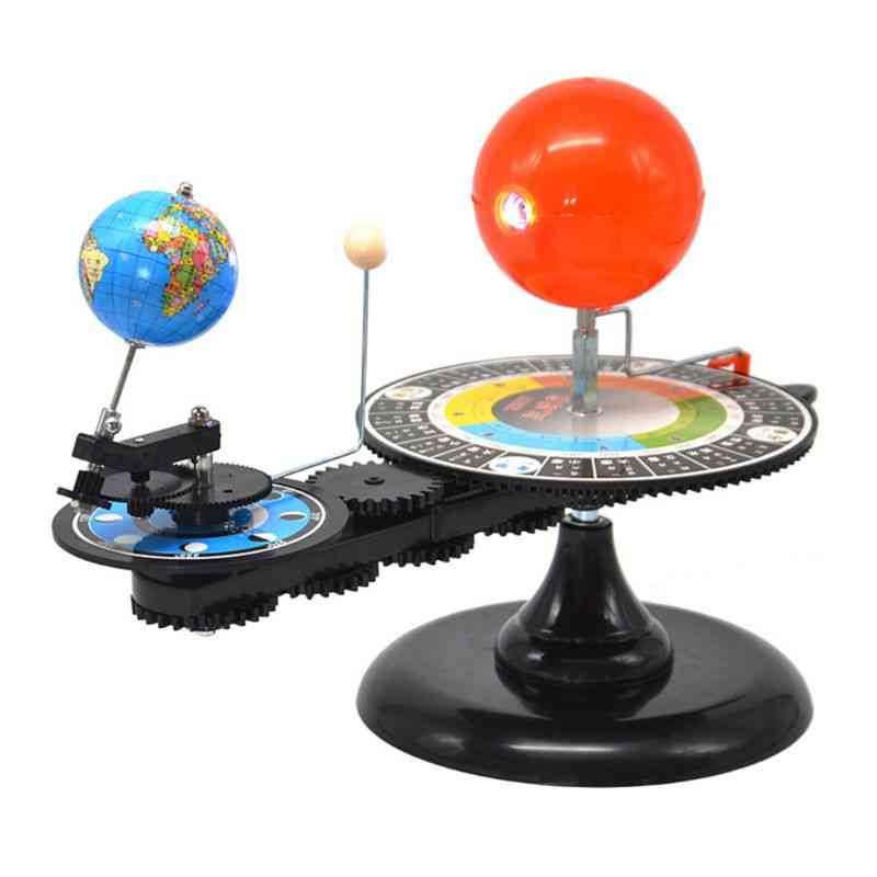 Model sončnega sistema, sonca, zemlje, lune, orbitalnega planetarja, izobraževalno učno orodje