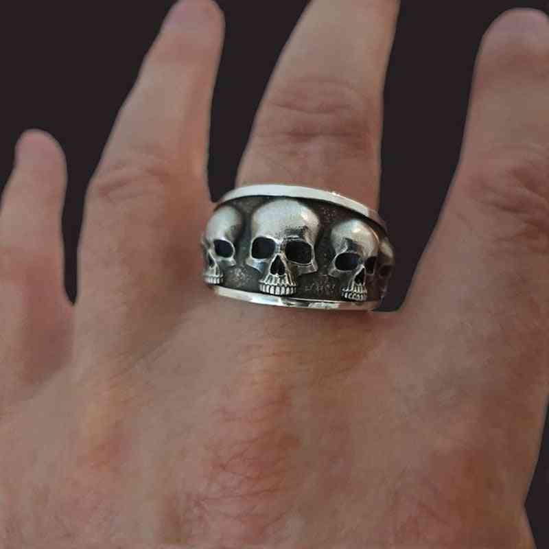 Vintage Punk Skull Hip Hop Engagement Rings