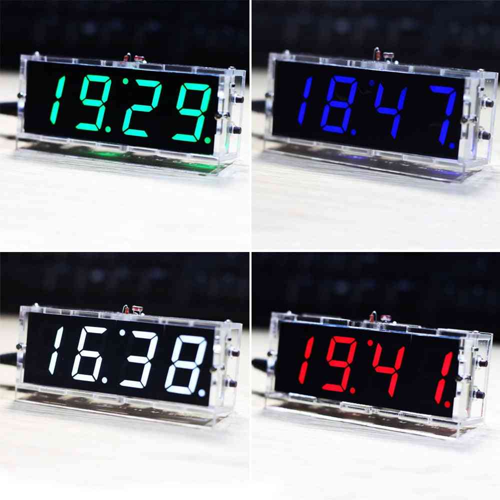 4-digit Diy Digital Led Clock Kit