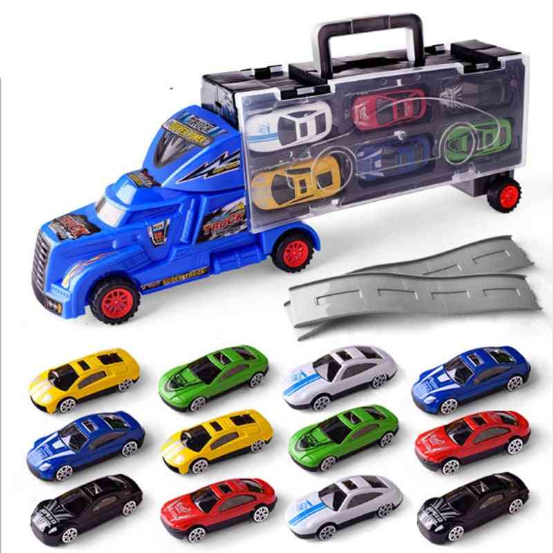 Carrier Truck Set, Premium Transporter Car Model, Inertia Cars Vehicle, Set For, Toddler