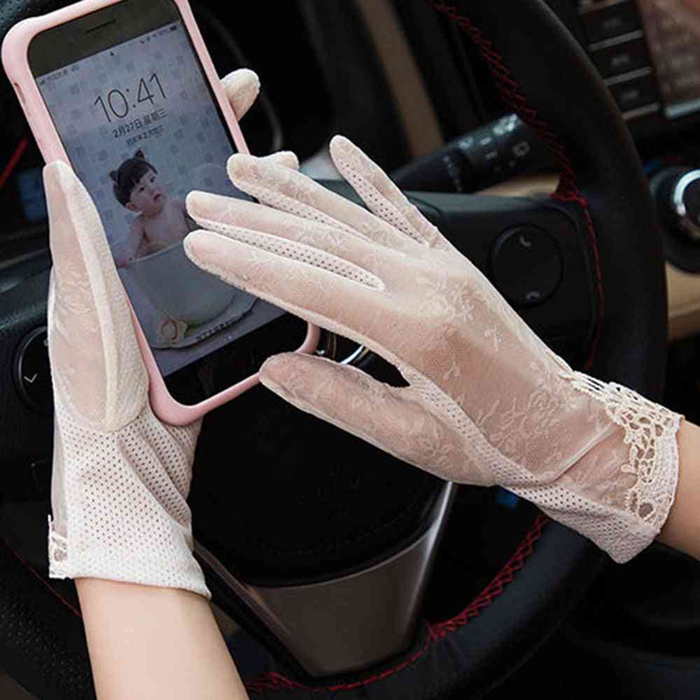 Summer Women Uv Sunscreen Short Gloves