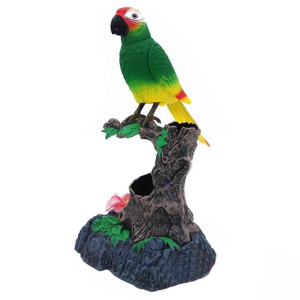 Cute Electronic Talking Bird Moving And Sound Record Speaking Parrot.