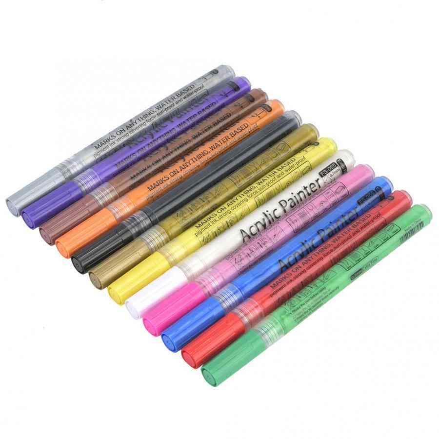 Akrylové barvy oblíbené značkovací pero na akrylové barvy