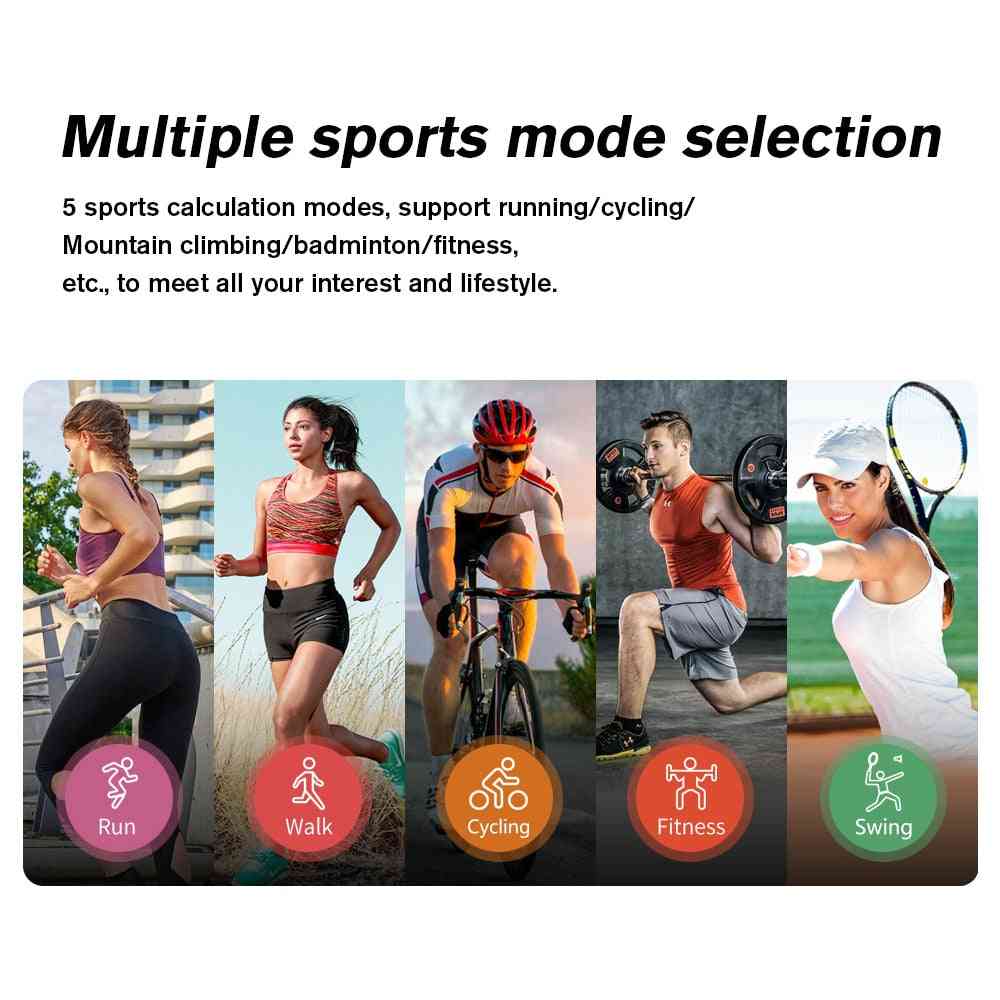 Blood Oxygen, Heart Rate, Fitness Tracker, Waterproof, Bluetooth, Sport Smart Wristband