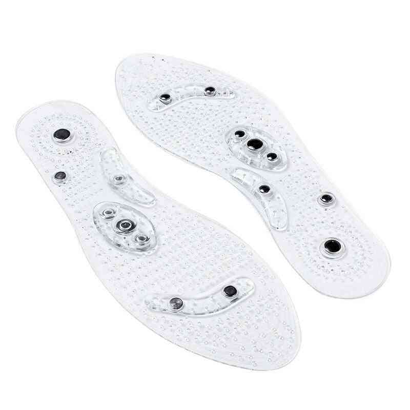 Transparent Magnetic Insoles 8 Magnet Massage Insoles Deodorant Breathable Health Insoles For Men And Women