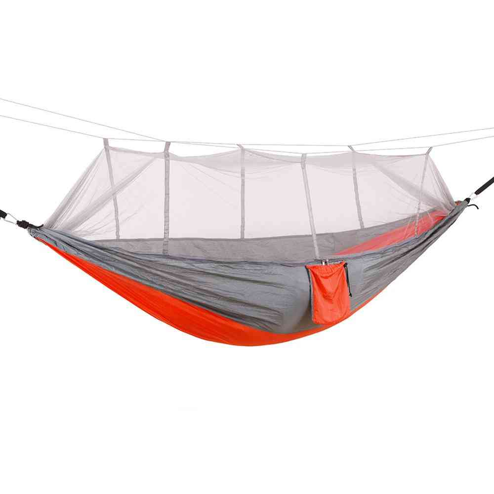 1-2 Person Camping Hammock, Outdoor Mosquito Bug Net