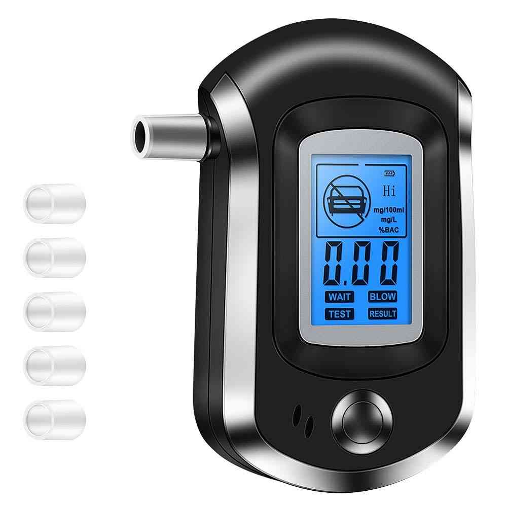 Professional Digital Breath Breathalyzer With Lcd Dispaly - Alcohol Tester