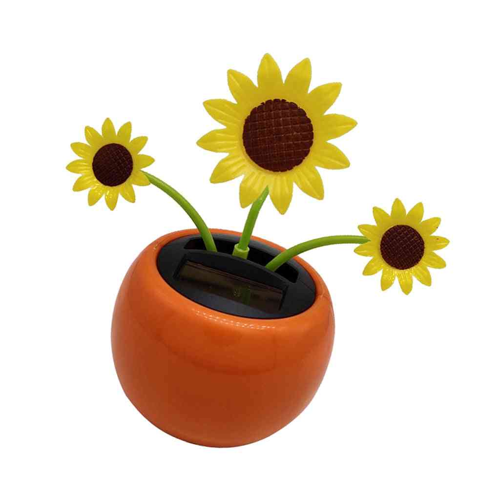 Solar Powered Dancing Sun Flower Ornament