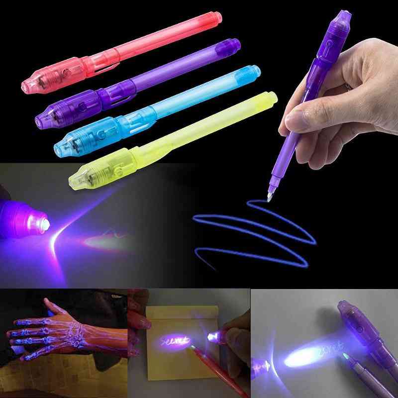 Luminous Light- Magic Purple Uv Black, Combo Drawing, Invisible Ink Pen