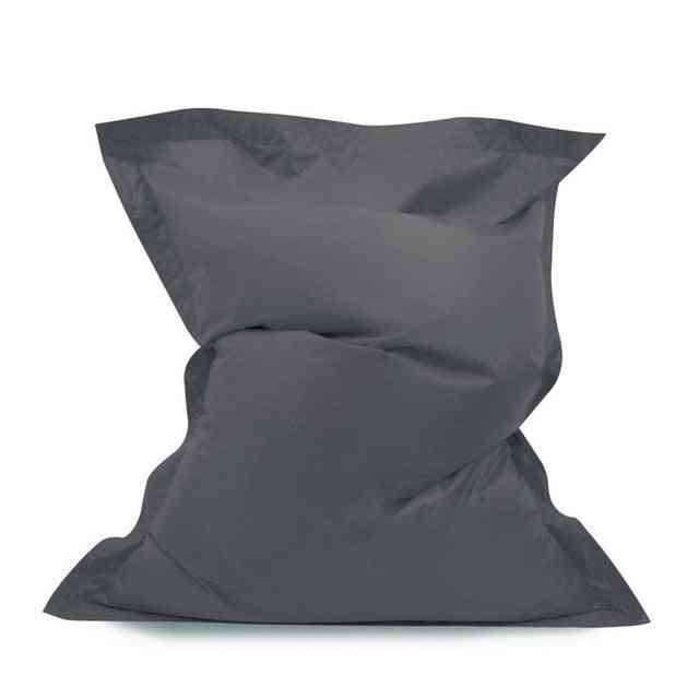 Fyrkantiga beanbag sofffodral stolar utan fyllmedel vattentät