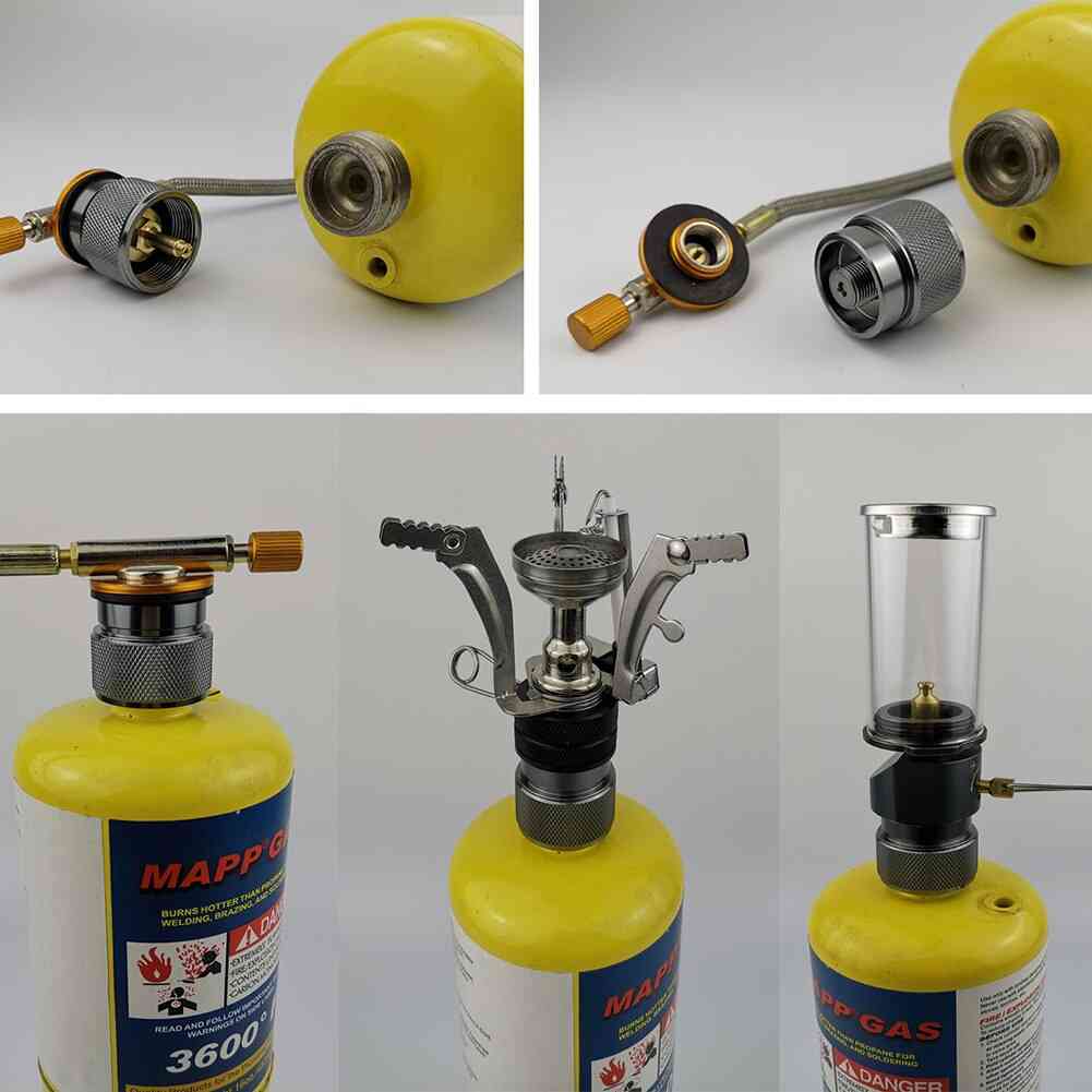 Propane Gas Stove, Cylinder Canister Furnace, Head Converter Adaptor