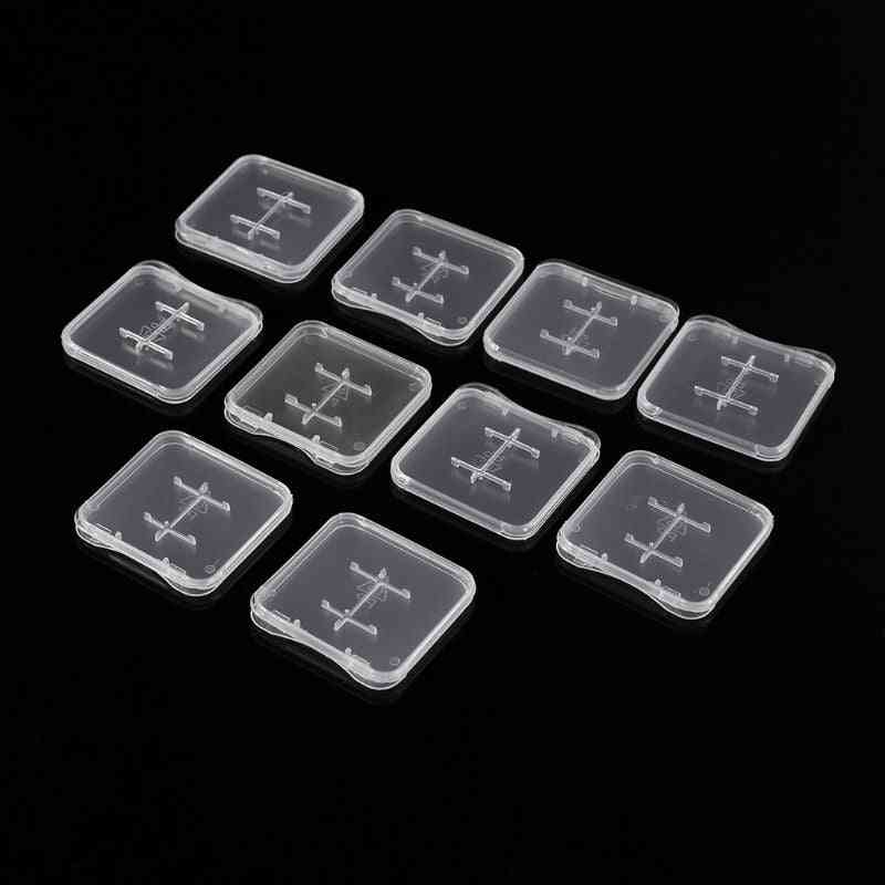 10 In 1 Portable Plastic Tf Sd Sdhc Memory Cards Storage Box Holder Protector