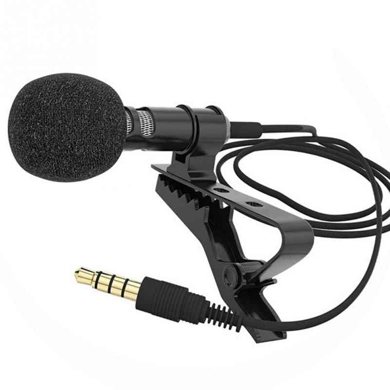 Microphone- Clip Tie Collar For Mobile Phone, Bracket Vocal Audio Microphones