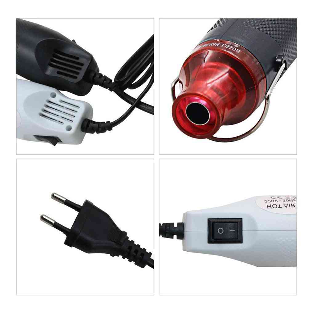 Electric Power Heat Gun With Supporting Seat Shrink Tool