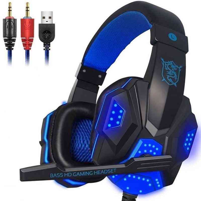 2.2m Pc780 Gaming Headsets With Light Mic Stereo Earphones
