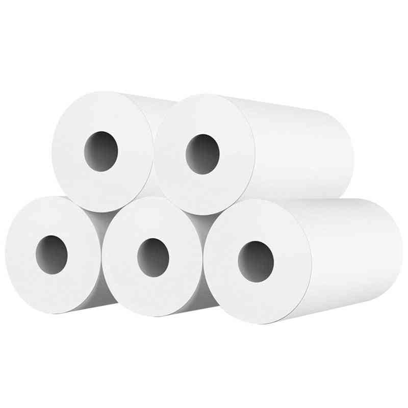 White Kid Camera Wood Thermal Paper Instant Print Replacement Part
