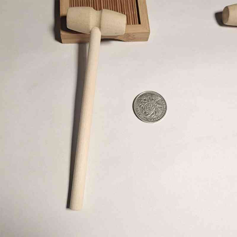 Mini Wooden Hammer Balls Toy, Pounder Wood Mallets, Baby