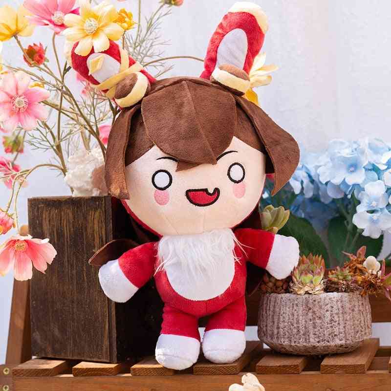Genshin impact jantar králík plyšová panenka baron zajíček plyšová hračka cosplay rekvizity