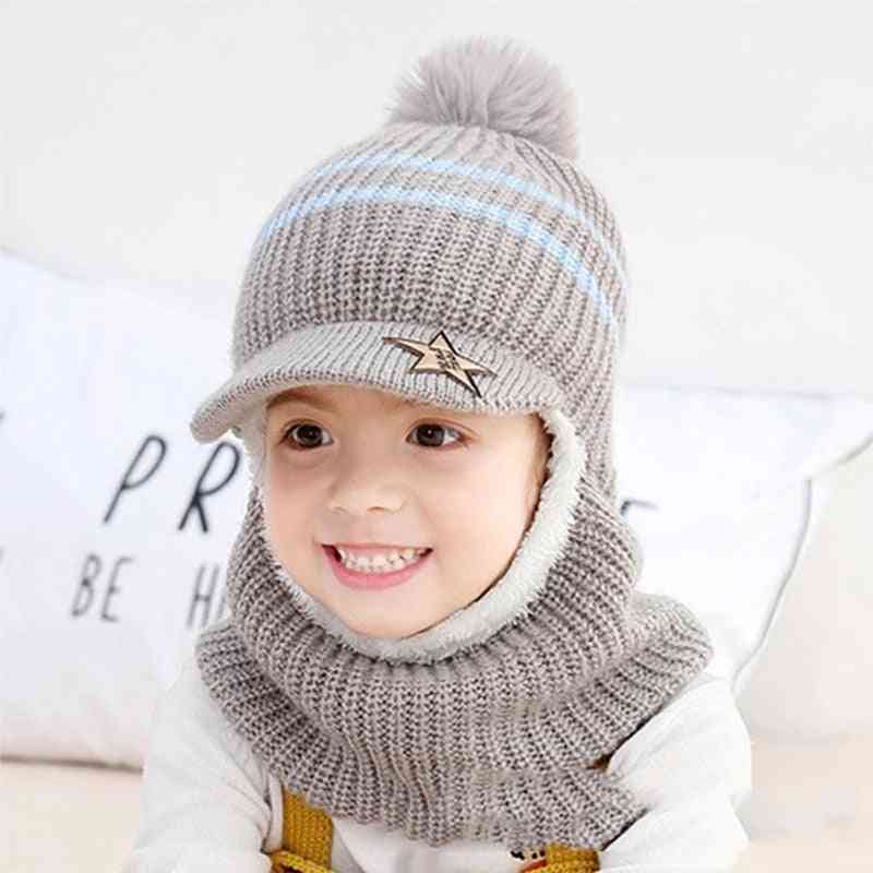 Winter Warm- Protection Ear Cap And Scarf For,