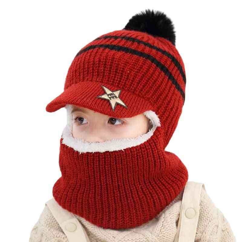 Winter Warm- Protection Ear Cap And Scarf For,