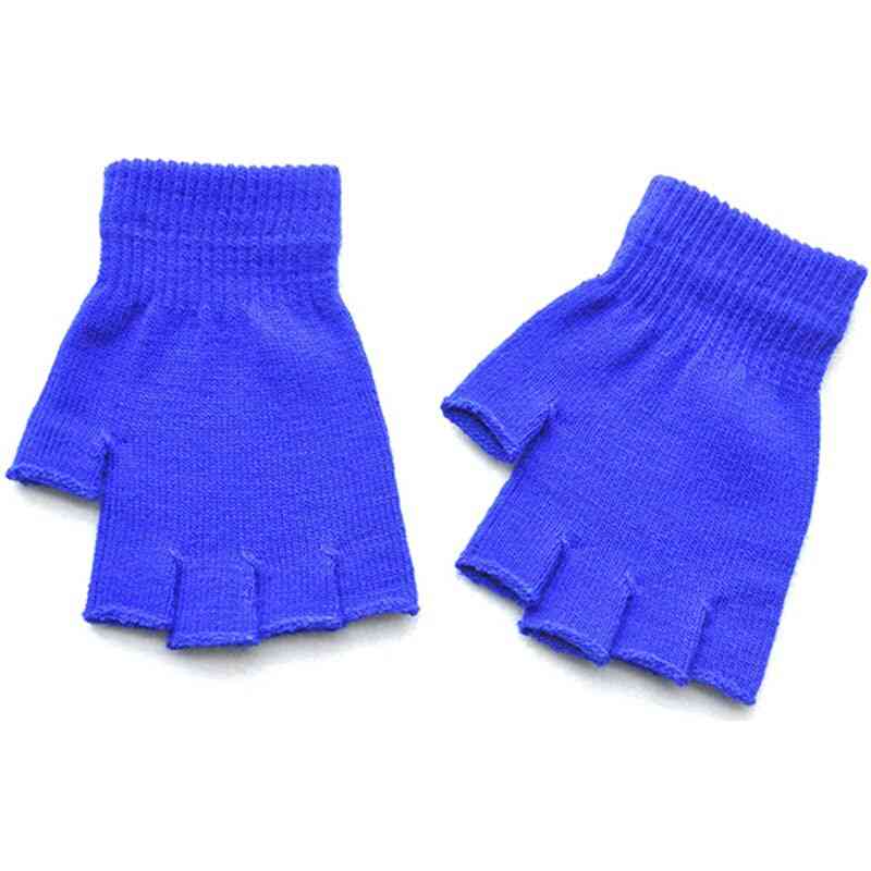 Women Men Fingerless Gloves